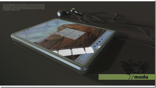 Future technology Concept Modular mobile phone